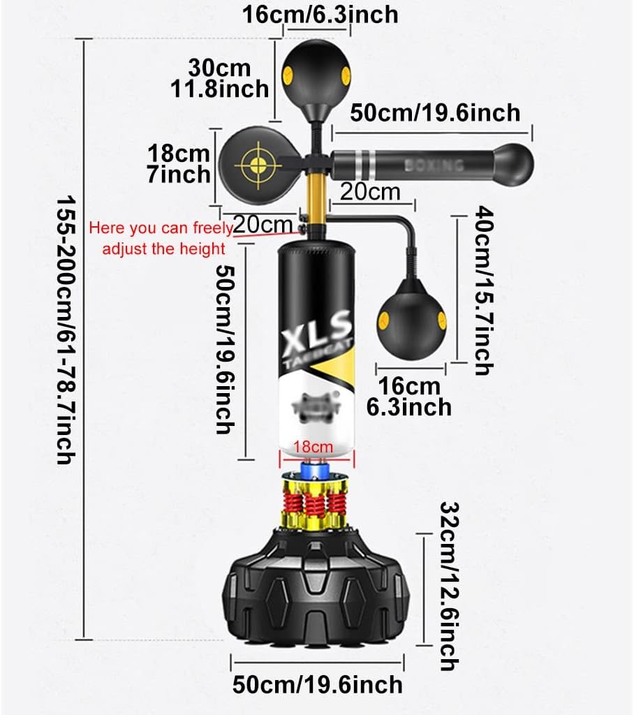 Boxing Reflex Ball Cobra Bag with Spinning Bar